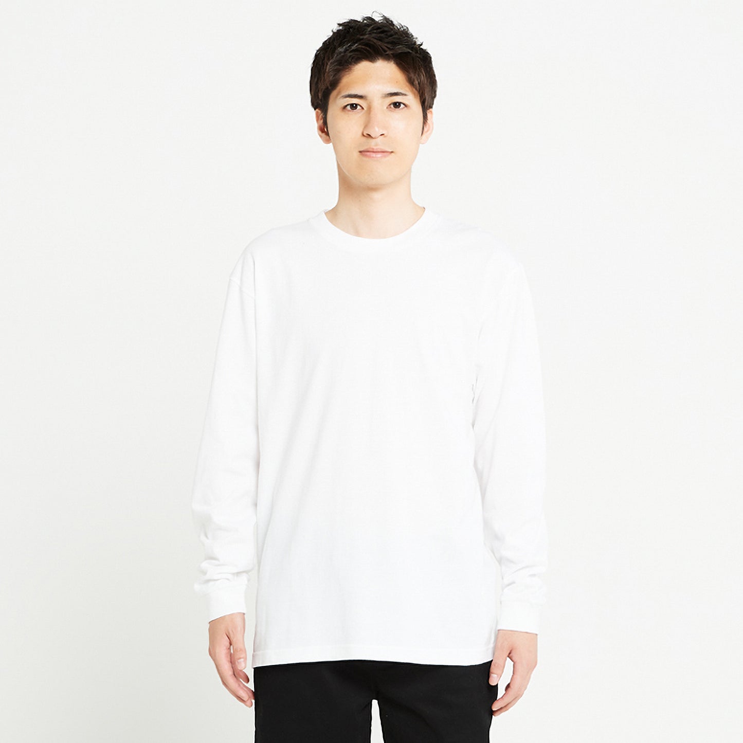 00110-CLL 5.6オンス ヘビーウェイトLS-Tシャツ(リブあり)