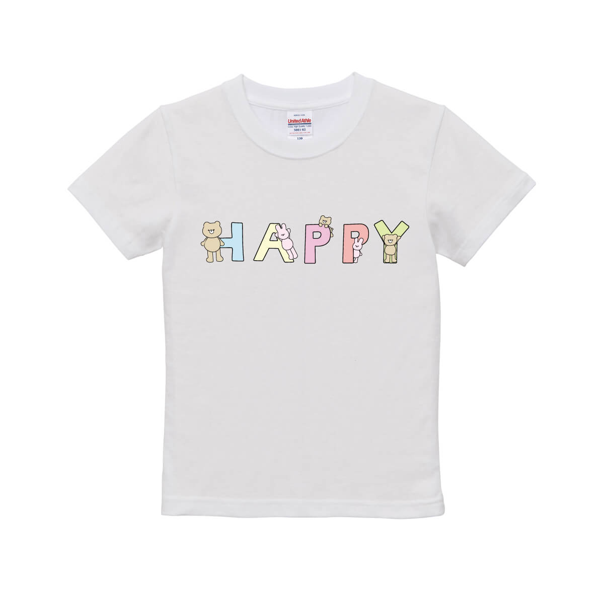 YUKI HAPPY 5001-02 キッズTシャツ〈90~160cm〉