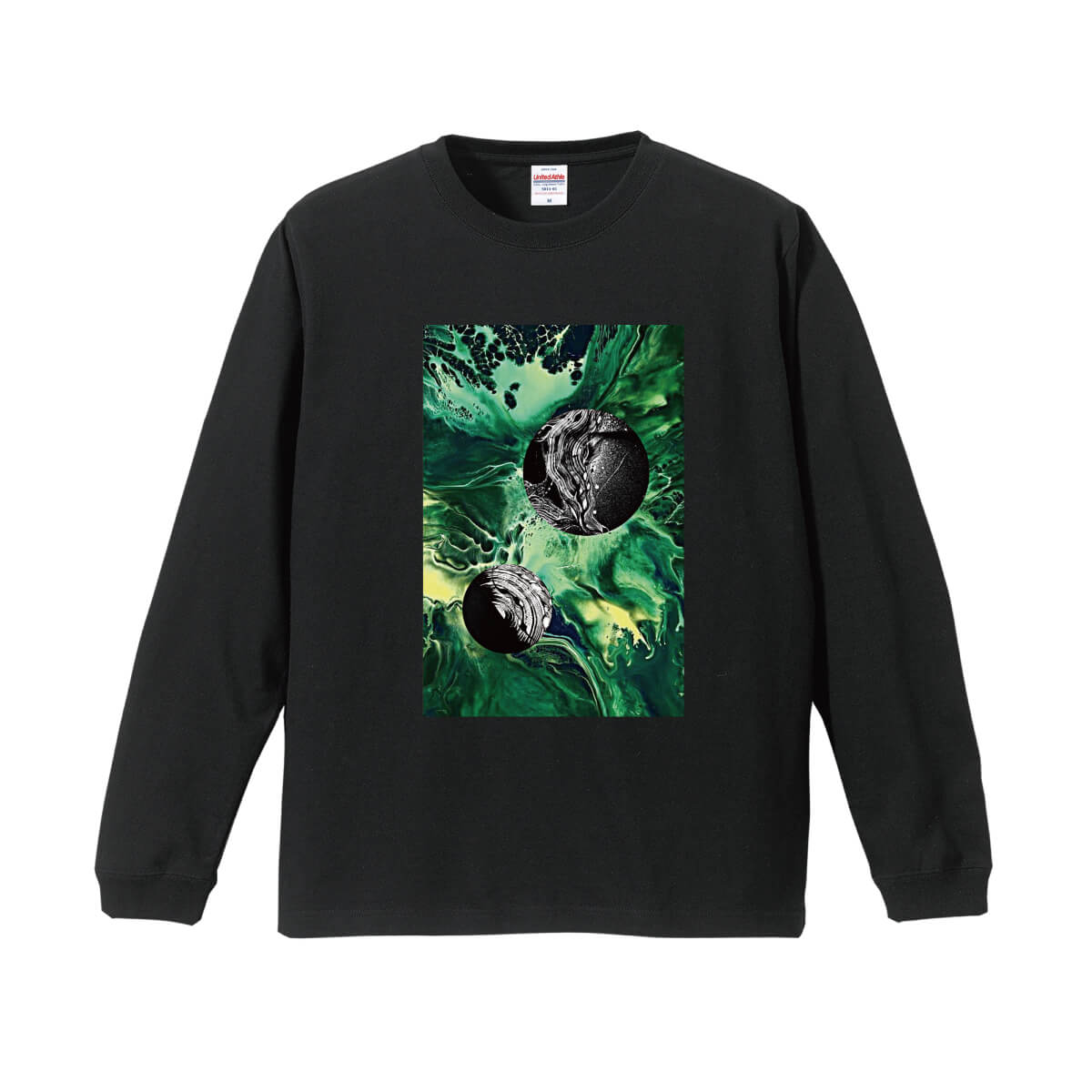 結琥002 5011-01ロングスリーブ Tシャツ(1.6インチリブ)