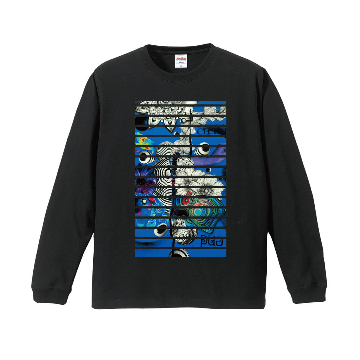 結琥006 5011-01ロングスリーブ Tシャツ(1.6インチリブ)
