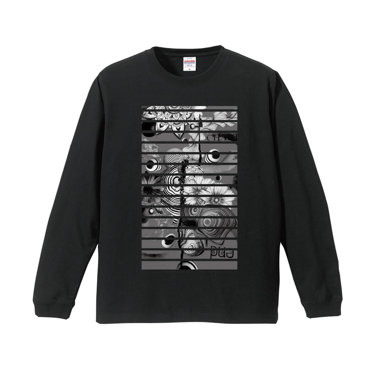結琥006 5011-01ロングスリーブ Tシャツ(1.6インチリブ)