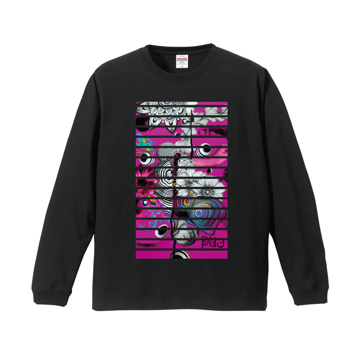 結琥006 5011-01ロングスリーブ Tシャツ(1.6インチリブ)